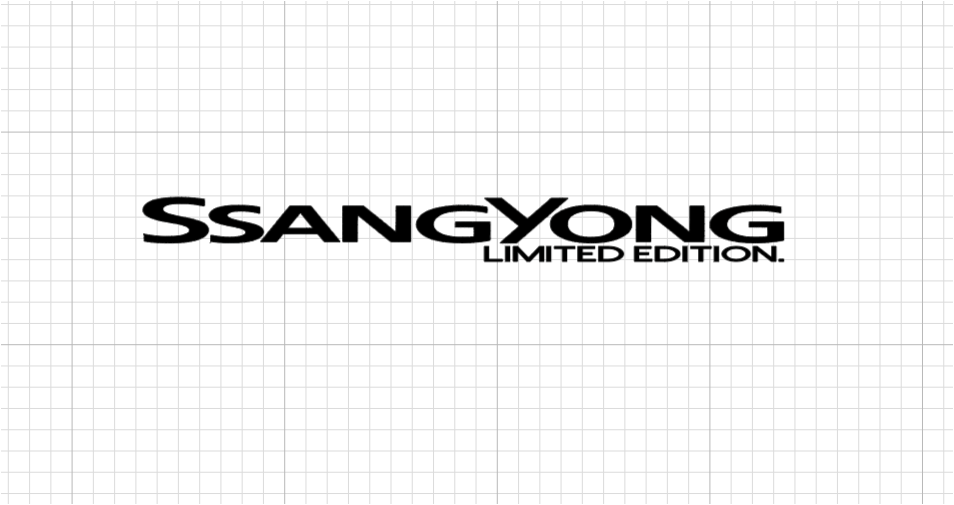 Sticker ~ SsangYong LIMITED EDITION ~