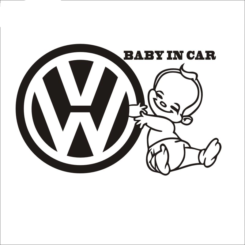 Sticker ~Baby in the car VW~