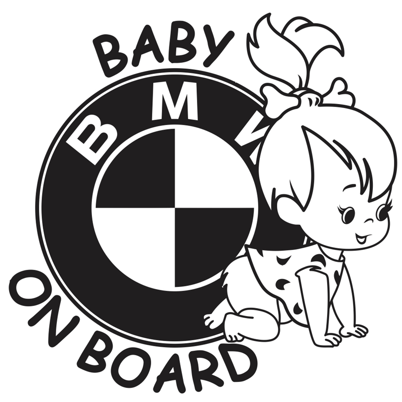 Sticker ~Baby on board BMW~